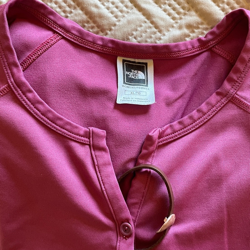 Women's Long Sleeve Top - Rose by North Face- Fun Bracelet Included - P1